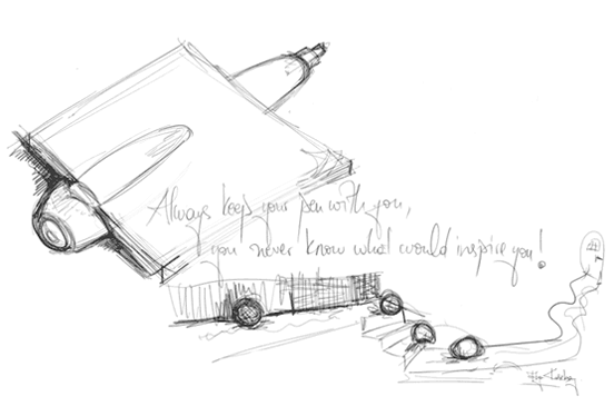 Always keep you pen with you, You never know what would inspire you!